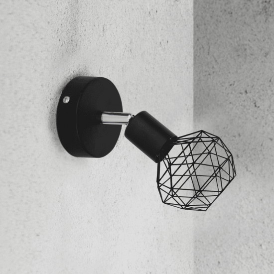 ΣΠΟΤ I 1XE14 ΜΑΥΡΟ ΠΛΕΓΜΑ 12,5X9,5X15,5CM ALADDIN ΣΠΟΤ I 1XE14 ΜΑΥΡΟ ΠΛΕΓΜΑ 12,5X9,5X15,5CM ALADDIN