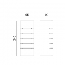 ^ΓΥΨΙΝΟ ΕΠΙΤΟΙΧΟ Φ/Σ 1XE14 PINTO 9,5x9x24,5CM