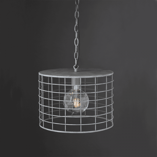 ΚΡΕΜΑΣΤΟ Φ/Σ 1ΧΕ27 ΜΕΤΑΛΛΙΚΟ ΑΠΟΧΡ.ΤΣΙΜΕΝΤΟΥ Φ23,2ΧΗ120CM DUBLIN