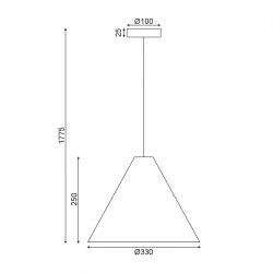 ΚΡΕΜΑΣΤΟ Φ/Σ 1Χ E27 ΦΥΣΙΚΟ ΞΥΛΟ D33XH180CM NAIROBI