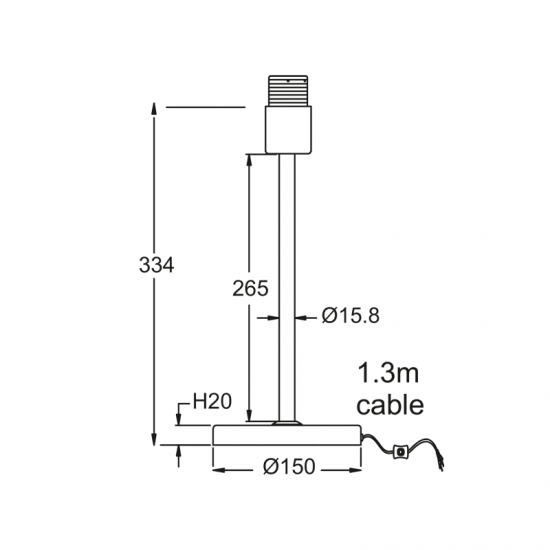 ΜΕΤ/ΚΟ Φ/Σ ΠΟΡΤΑΤΙΦ 1ΧΕ27ΧΡΩΜΙΟ-ΛΕΥΚ ΚΑΛΔ. ΚΥΚΛ.ΒΑΣΗ Η29,8cm MIX&MATCH ΜΕΤ/ΚΟ Φ/Σ ΠΟΡΤΑΤΙΦ 1ΧΕ27ΧΡΩΜΙΟ-ΛΕΥΚ ΚΑΛΔ. ΚΥΚΛ.ΒΑΣΗ Η29,8cm MIX&MATCH