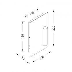 ΕΠΙΤΟΙΧΙΟ Φ/Σ 1ΧΕ14 ΜΕΤΑΛΛΙΚΟ ΛΕΥΚΟ 14Χ7ΧΗ22CM MARRIOT