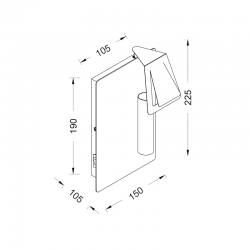 ΕΠΙΤΟΙΧΙΟ Φ/Σ 1ΧΕ14 ΜΕΤΑΛΛΙΚΟ ΛΕΥΚΟ 15Χ11ΧΗ23CM MARRIOT