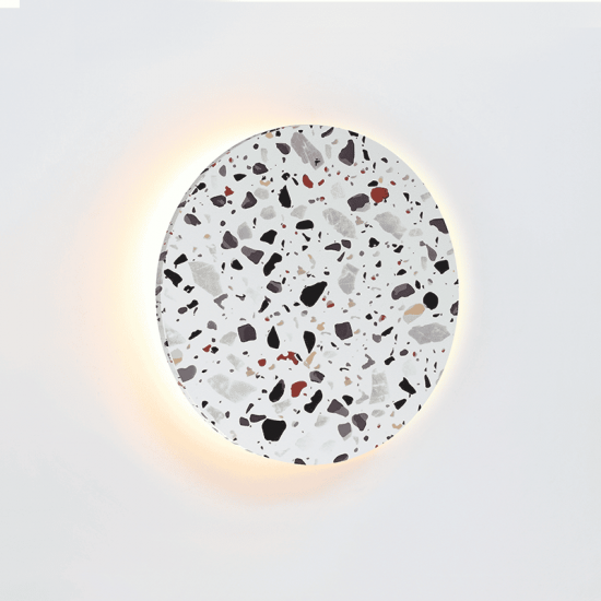 ΕΠΙΤΟΙΧΟ Φ/Σ LED 10W 3000Κ 800LM TERRAZZO MDF ΚΥΚΛΟΣ Φ22ΧΗ3,6CM ECLIPSE