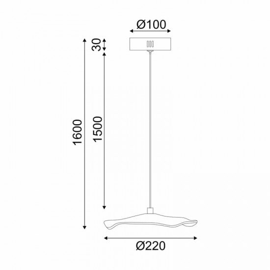^ΚΡΕΜΑΣΤΟ Φ/Σ LED 5W 3000K 400LM NINFEA ΟΡΕΙΧΑΛΚΟ ΜΕΤ/ΚΟ IP20 D22XH160CM ^ΚΡΕΜΑΣΤΟ Φ/Σ LED 5W 3000K 400LM NINFEA ΟΡΕΙΧΑΛΚΟ ΜΕΤ/ΚΟ IP20 D22XH160CM