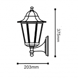 ΦΑΝΑΡΙ ΤΟΙΧΟΥ ΧΡΥΣΟ ΜΑΥΡΟ ΙΡ44 Ε27 60W ΠΑΝΩ ΦΑΝΑΡΙ ΤΟΙΧΟΥ ΧΡΥΣΟ ΜΑΥΡΟ ΙΡ44 Ε27 60W ΠΑΝΩ