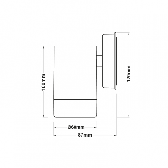 ONE BEAM BLACK PP WALL LIGHT GU10Max.3W LED IP65 ONE BEAM BLACK PP WALL LIGHT GU10Max.3W LED IP65