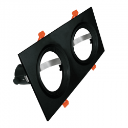 ^  ΣΠΟΤ AR111 XMS ΔΙΠΛΟ ΜΑΥΡΟ ΤΕΤΡΑΓΩΝΟ 320x165