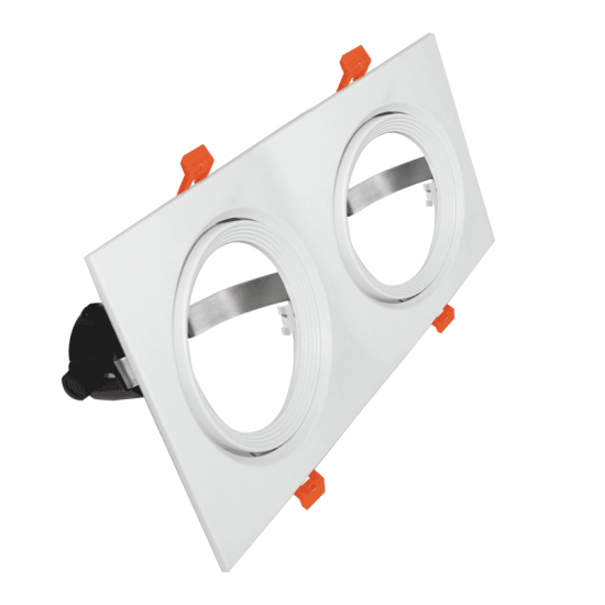 ΣΠΟΤ AR111 XMS ΔΙΠΛΟ ΛΕΥΚΟ ΤΕΤΡΑΓΩΝΟ 320x165