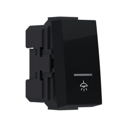 ^MODYS ΜΠΟΥΤΟΝ ΜΕ ΕΝΔΕΙΞΗ & ΣΥΜΒΟΛΟ ΛΥΧΝΙΑ ΜΑΥΡΟ ΜΑΤ 1 ΣΤ. 1P 10A 250VAC IP20