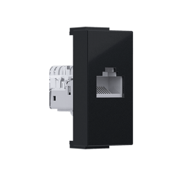 ^ MODYS ΠΡΙΖΑ ΔΙΚΤΥΟΥ ΜΑΥΡΗ ΜΑΤ 1 ΣΤ. RJ45 CAT.5E ΧΩΡΙΣ ΘΩΡΑΚΙΣΗ IP20