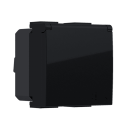 ^ MODYS ΠΡΙΖΑ ΣΟΥΚΟ ΚΑΠΑΚΙ ΑΣΦΑΛΕΙΑΣ ΜΑΥΡΗ ΜΑΤ  2 ΣΤ. 2P+E 16A 250VAC IP20