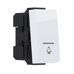 ^ MODYS ΜΠΟΥΤΟΝ ΜΕ ΕΝΔΕΙΞΗ & ΣΥΜΒΟΛΟ ΚΟΥΔΟΥΝΙ ΛΕΥΚΟ 1 ΣΤ. 1P 10A 250VAC IP20