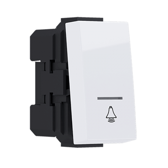 ^ MODYS ΜΠΟΥΤΟΝ ΜΕ ΕΝΔΕΙΞΗ & ΣΥΜΒΟΛΟ ΚΟΥΔΟΥΝΙ ΛΕΥΚΟ 1 ΣΤ. 1P 10A 250VAC IP20