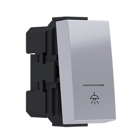 ^MODYS ΜΠΟΥΤΟΝ ΜΕ ΕΝΔΕΙΞΗ & ΣΥΜΒΟΛΟ ΛΥΧΝΙΑ ΑΣΗΜΙ  1 ΣΤ. 1P 10A 250VAC IP20