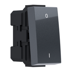 ^MODYS ΔΙΑΚΟΠΤΗΣ ΔΙΠΟΛΙΚΟΣ (0-1) ΑΝΘΡΑΚΙ  1 ΣΤ. 2P 10AX 250VAC IP20