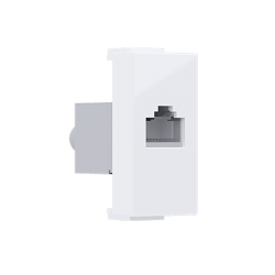 ^ MODYS ΠΡΙΖΑ ΔΙΚΤΥΟΥ ΛΕΥΚΗ 1 ΣΤ. RJ45 CAT.6 ΜΕ ΘΩΡΑΚΙΣΗ IP20