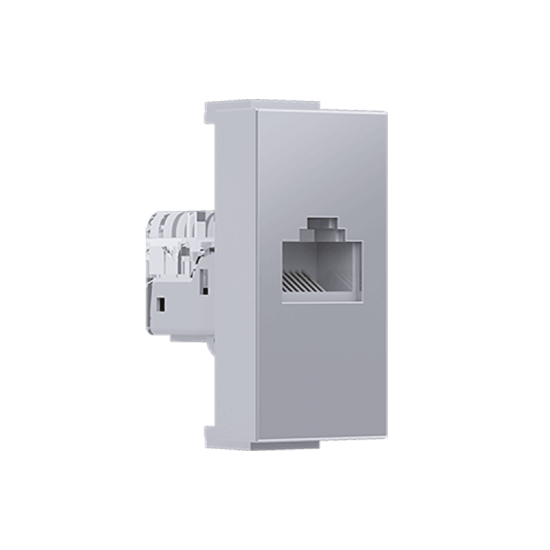 ^ MODYS ΠΡΙΖΑ ΔΙΚΤΥΟΥ ΑΣΗΜΙ 1 ΣΤ. RJ45 CAT.5E ΧΩΡΙΣ ΘΩΡΑΚΙΣΗ IP20