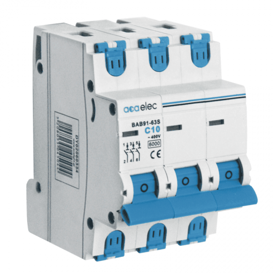 MCB 3P C10 6KA 3M