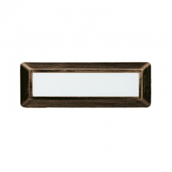 LED WALL RECTANGLE LUMINAIRE RUST 230V AC IP65 4W 3000K 290LM RA80