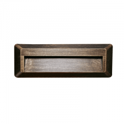 LED WALL RECTANGLE LUMINAIRE RUST 230V AC IP65 2W 3000K 100LM RA80