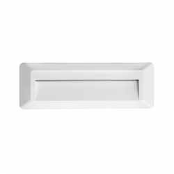 LED WALL RECTANGLE LUMINAIRE WHITE 230V AC IP65 2W 3000K 100LM RA80