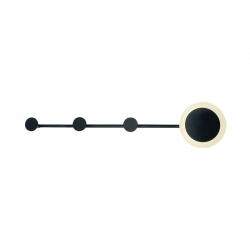 ^ΕΠΙΤΟΙΧΟ Φ/Σ LED 7W 3000K 560LM ΜΑΥΡΟ ΜΕΤΑΛΛΙΚΟ 70Χ7Χ15CM VALENTINO