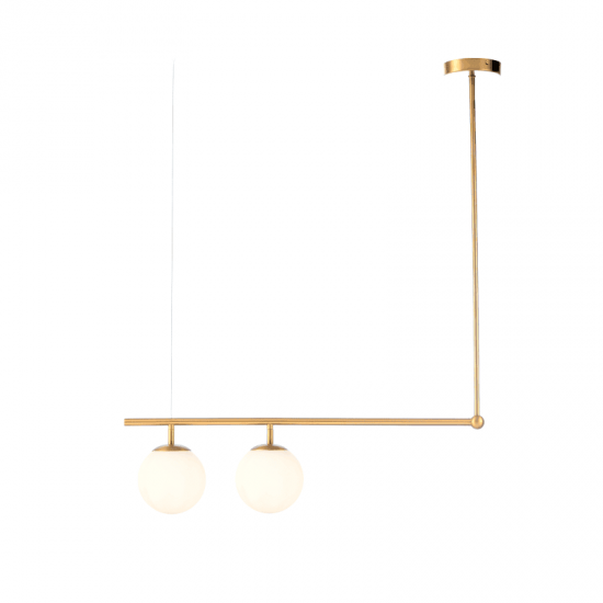 ^ΚΡΕΜΑΣΤΟ Φ/Σ 2ΧΕ27 ΜΕΤΑΛΛΙΚΟ+ΟΠΑΛ ΓΥΑΛΙ 76X15XH95CM THETIS ^ΚΡΕΜΑΣΤΟ Φ/Σ 2ΧΕ27 ΜΕΤΑΛΛΙΚΟ+ΟΠΑΛ ΓΥΑΛΙ 76X15XH95CM THETIS