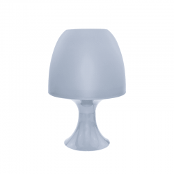 ΕΠΙΤΡΑΠΕΖΙΟ Φ/Σ 1ΧΕ14 ΠΛΑΣΤΙΚΟ ΑΝΟΙΧΤΟ ΓΚΡΙ Φ16XH25,5CM NIOKI