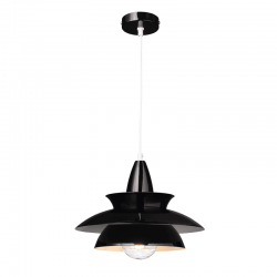 ΚΡΕΜΑΣΤΟ Φ/Σ 1ΧΕ27 ΜΕΤΑΛΛΙΚΟ ΜΑΥΡΟ Φ33ΧΗ128CM BROOKLYN