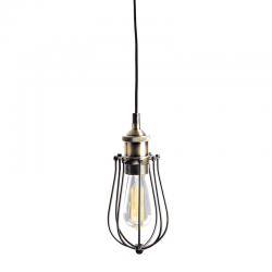 ΚΡΕΜΑΣΤΟ ΜΕΤΑΛΛΙΚΟ ΜΑΥΡΟ Φ10CM 1ΧE27 SOTIS