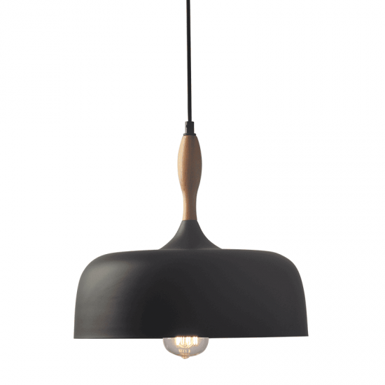 ΚΑΜΠΑΝΑ ΜΕΤΑΛΛΙΚΗ ΜΑΥΡΗ ΜΕ ΞΥΛΟ 1 Χ Ε27 Φ32CM CUBA ΚΑΜΠΑΝΑ ΜΕΤΑΛΛΙΚΗ ΜΑΥΡΗ ΜΕ ΞΥΛΟ 1 Χ Ε27 Φ32CM CUBA