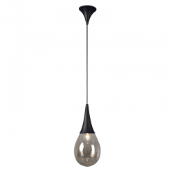 ΜΕΤΑΛΛΙΚΟ ΚΡΕΜΑΣΤΟ Φ/Σ 1ΧΕ14 ΜΑΥΡΟ ΚΕΧΡΙΜΠΑΡΙ ΓΥΑΛΙ Φ16cm ATENA