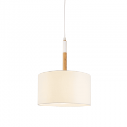 ΚΡΕΜΑΣΤΟ Φ/Σ 1ΧΕ27 ΛΕΥΚΟ ΜΕΤΑΛΛ.ΑΠ.ΞΥΛΟΥ/ΑΜΠΑΖΟΥΡ Φ25ΧΗ120CM YASMINE