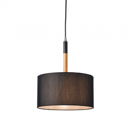 ΚΡΕΜΑΣΤΟ Φ/Σ 1ΧΕ27 ΜΑΥΡΟ ΜΕΤΑΛΛ.ΑΠ.ΞΥΛΟΥ/ΑΜΠΑΖΟΥΡ Φ25ΧΗ120CM YASMINE