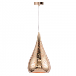 ΚΡΕΜΑΣΤΟ Φ/Σ 1ΧΕ27 ΜΕΤΑΛΛΙΚΟ ΓΥΑΛΙΣΤΟ ΟΡΕΙΧΑΛΚ Φ20ΧΗ41Χ160CM PLEIADES