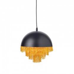 ΚΡΕΜΑΣ Φ/Σ 1ΧΕ27 ΜΕΤΑΛΛΙΚΟ ΜΑΥΡΟ/ΟΡΕΙΧΑΛΚΟ+ΚΛΩΣΤΗ Φ25ΧΗ100CM