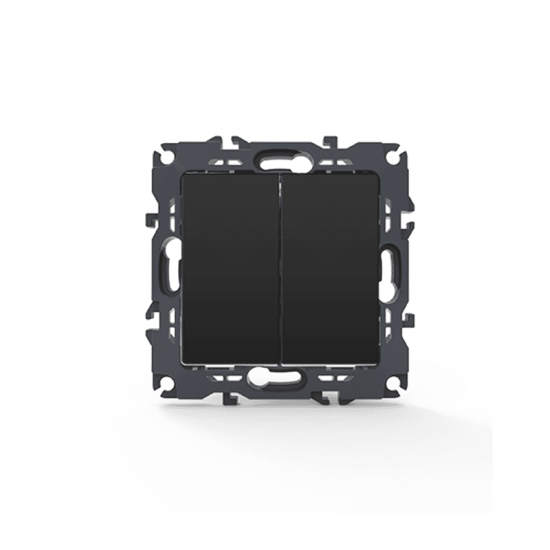 PRIME ΔΙΑΚΟΠΤΗΣ ΚΟΜΜΥΤΑΤΕΡ ΑΛΕΡΕΤΟΥΡ ΜΕ ΚΛΙΠ 1+1P 10AX 250VAC IP20 MAT ΑΝΘΡΑΚΙ