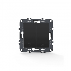 PRIME ΜΠΟΥΤΟΝ ΡΟΛΛΩΝ ΜΕ ΚΛΙΠ 1-1P 10A 250VAC IP20 MAT ΑΝΘΡΑΚΙ