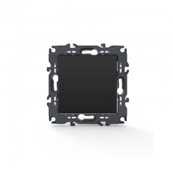 PRIME ΜΠΟΥΤΟΝ ΑΠΛΟ ΜΕ ΚΛΙΠ 1P 10A 250VAC IP20 MAT ΑΝΘΡΑΚΙ