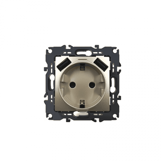 PRIME ΠΡΙΖΑ ΣΟΥΚΟ ΑΣΦΑΛΕΙΑΣ 1x2P+E 16A 250VAC & 2 USB 5VDC 3.1A IP20 MAT ΣΑΜΠΑΝΙΖΕ PRIME ΠΡΙΖΑ ΣΟΥΚΟ ΑΣΦΑΛΕΙΑΣ 1x2P+E 16A 250VAC & 2 USB 5VDC 3.1A IP20 MAT ΣΑΜΠΑΝΙΖΕ