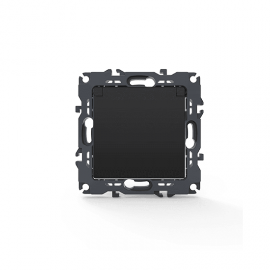 PRIME ΠΡΙΖΑ ΣΟΥΚΟ ΚΑΠΑΚΙ ΑΣΦΑΛΕΙΑΣ 1x2P+E 16A 250VAC IP20 MAT ΑΝΘΡΑΚΙ