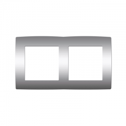 PRIME ΠΛΑΙΣΙΟ 2 ΘΕΣΕΩΝ IP20 MAT ΑΛΟΥΜΙΝΙΟ