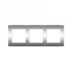 PRIME ΠΛΑΙΣΙΟ 3 ΘΕΣΕΩΝ IP20 MAT ΑΛΟΥΜΙΝΙΟ