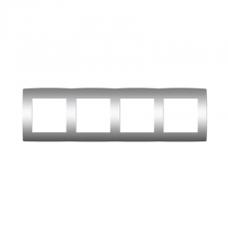 PRIME ΠΛΑΙΣΙΟ 4 ΘΕΣΕΩΝ IP20 MAT ΑΛΟΥΜΙΝΙΟ