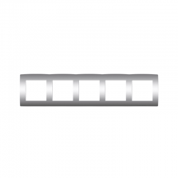 PRIME ΠΛΑΙΣΙΟ 5 ΘΕΣΕΩΝ IP20 MAT ΑΛΟΥΜΙΝΙΟ