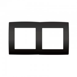 PRIME ΠΛΑΙΣΙΟ 2 ΘΕΣΕΩΝ IP20 MAT ΑΝΘΡΑΚΙ