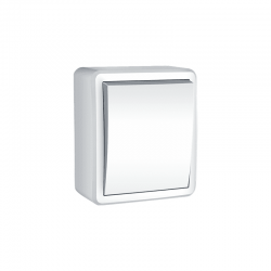 MURATA ΔΙΑΚΟΠΤΗΣ ΑΛΕΡΕΤΟΥΡ ΕΠΙΤΟΙΧΟΣ ΜΕ ΒΙΔΑ 1P 10AX 250VAC IP20 ΛΕΥΚΟΣ