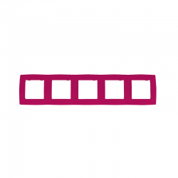 PRIME ΠΛΑΙΣΙΟ 5 ΘΕΣΕΩΝ IP20 ΡΟΖ