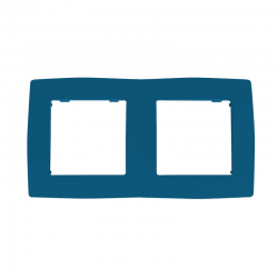 PRIME ΠΛΑΙΣΙΟ 2 ΘΕΣΕΩΝ IP20 ΓΑΛΑΖΙΟ